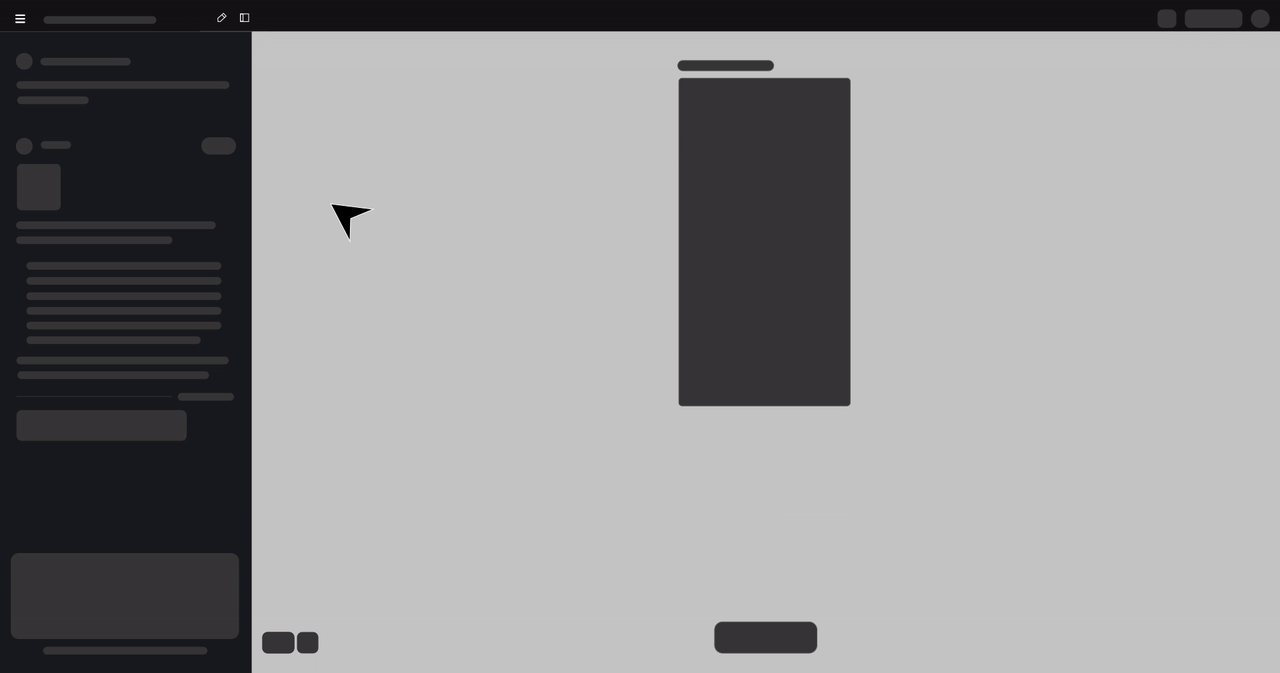 Current Google Stitch flow — opening project to access delete/rename
