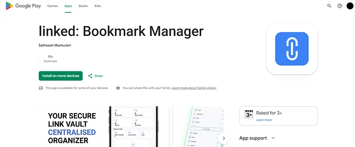 linked: Bookmark Manager on the Google Play Store