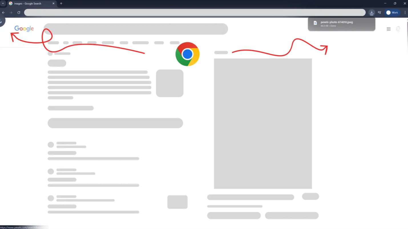 Annotated Chrome screenshot showing the contradiction — animation bottom-left, result top-right