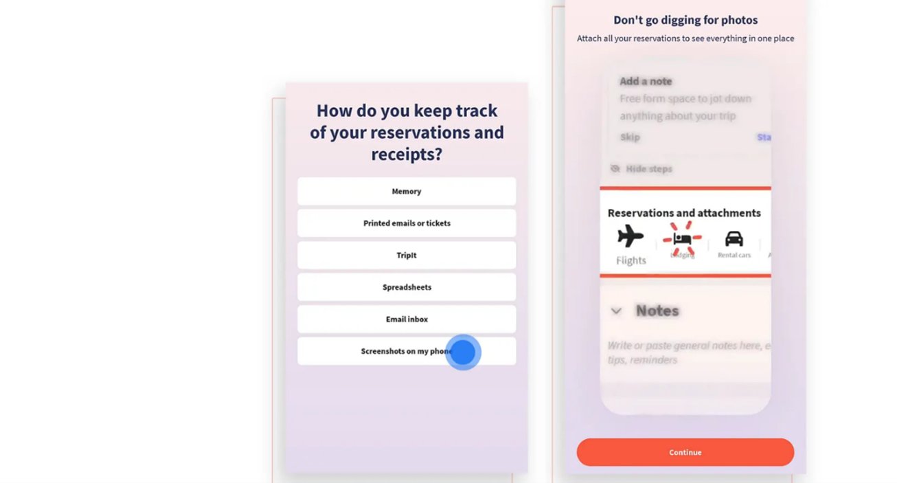 How do you keep track of your reservations and receipts? — with Don't go digging for photos feature video
